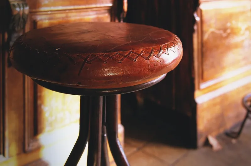 Solid-wood and wrought-iron commercial bar stools and counter stools