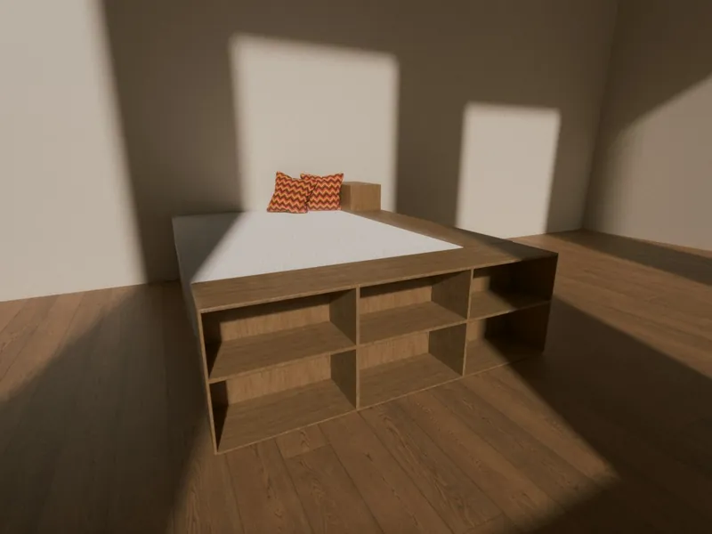 Solid-wood Montessori floor bed and house-frame bed