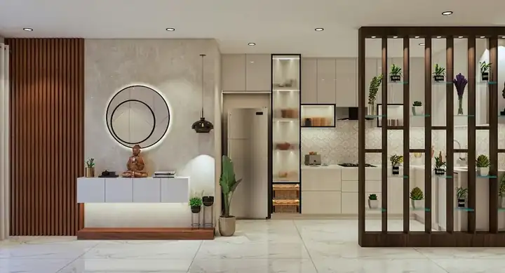 Carved jali room divider and screen made in India