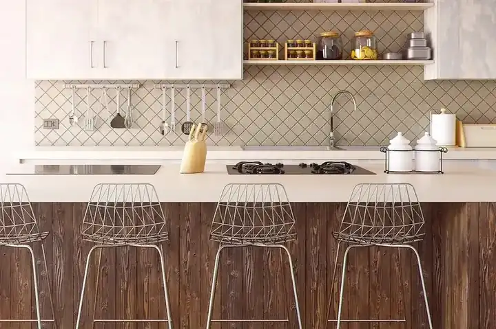 Cane bar cabinet