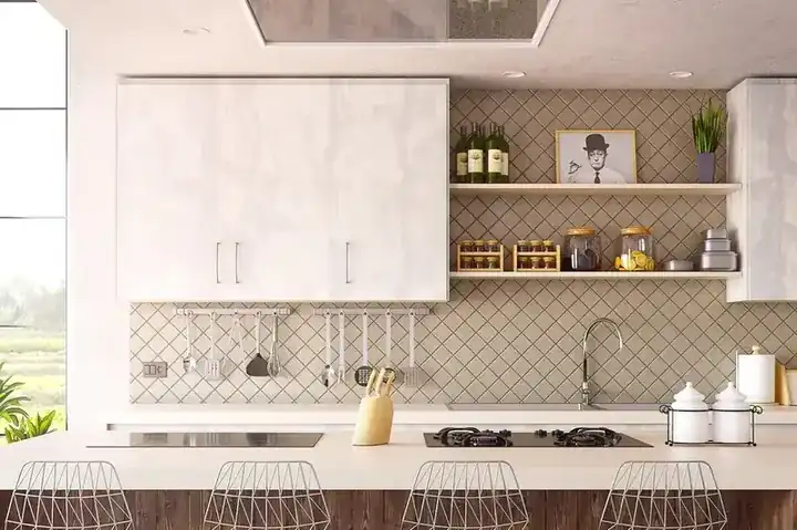 Marble top bar cabinet