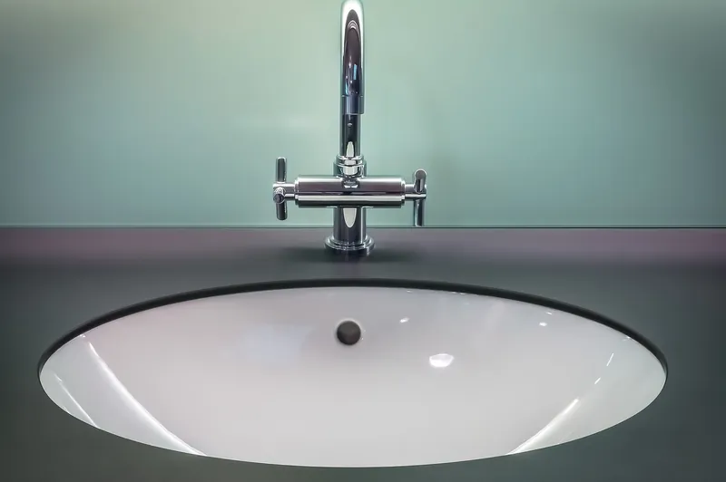 Mango wood bathroom vanity