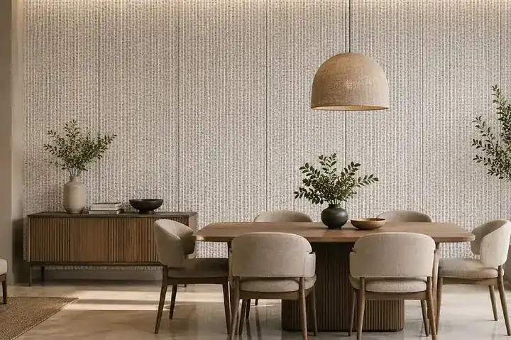 Cane dining table