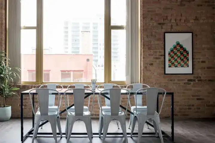 Industrial dining table