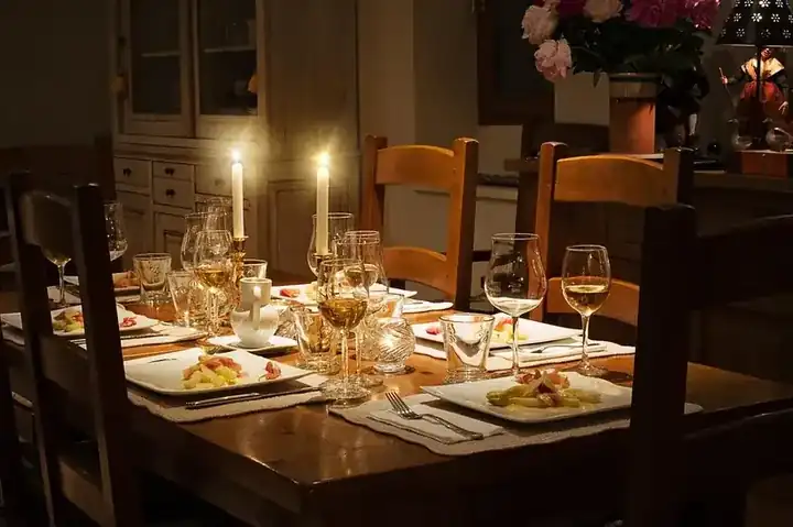Reclaimed wood dining table
