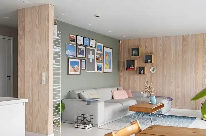 Scandinavian wall shelf