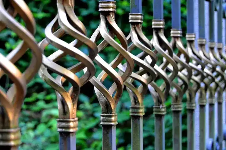 Wrought iron wall shelf